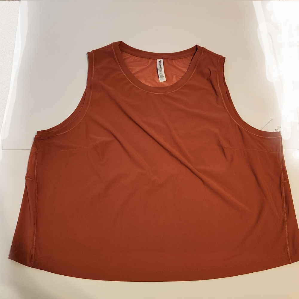 Athleta Ultimate Muscle Tank Rusty Mauve 2X  FP174